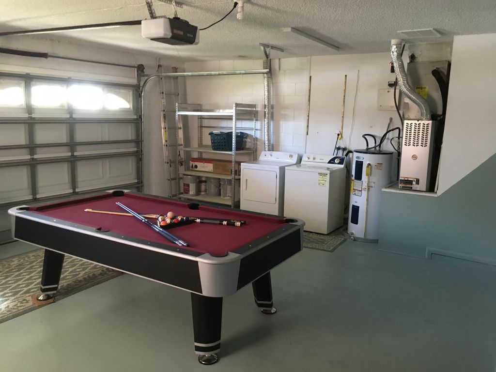 Game-room and washer-dryer